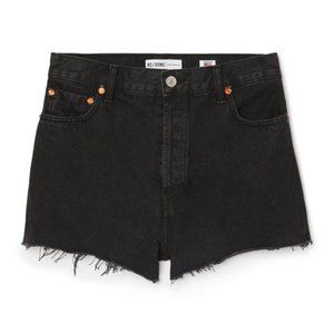 NWT RE/DONE High Rise Shorts (Black, 26)